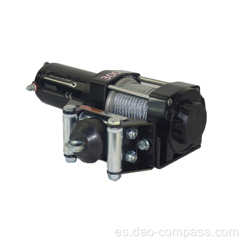 Mini cabrestante eléctrico del utv del cable de acero de 12v 3000lbs